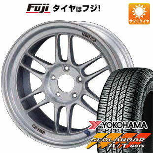 【新品国産5穴114.3車】 夏タイヤ ホイール4本セット 235/55R18 ヨコハマ ジオランダー A/T G015 RBL エンケイ RP-F1 18インチ(送料無料)