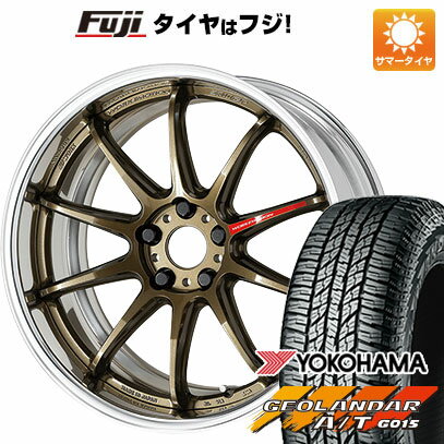 【新品国産5穴114.3車】 夏タイヤ ホイール4本セット 235/55R19 ヨコハマ ジオランダー A/T G015 RBL ワーク エモーション ZR10 2P フルリバースリム 19インチ(送料無料)