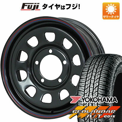 6/5限定!エントリーでポイント最大44倍! 【新品】ジムニーシエラ 夏タイヤ ホイール4本セット 215/70R16 ヨコハマ ジオランダー A/T G015 RBL モリタ デイトナズ ブラック 16インチ(送料無料)