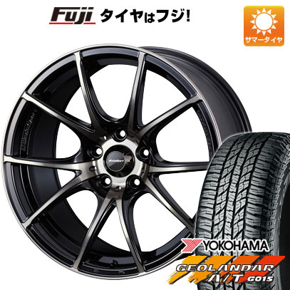 【新品国産5穴114.3車】 夏タイヤ ホイール4本セット 225/65R17 ヨコハマ ジオランダー A/T G015 OWL/RBL ウェッズ ウェッズスポーツ SA-10R 17インチ(送料無料)