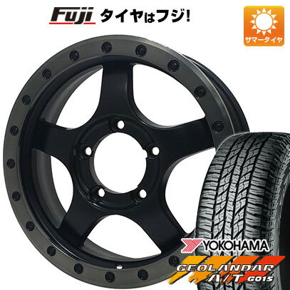 6/5限定!エントリーでポイント最大44倍! 【新品】ジムニー 夏タイヤ ホイール4本セット 175/80R16 ヨコハマ ジオランダー A/T G015 RBL オフビート ブラックダイヤモンド BDX05 16インチ(送料無料)