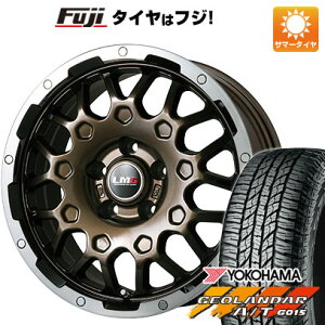 【新品国産5穴114.3車】 夏タイヤ ホイール4本セット 215/60R17 ヨコハマ ジオランダー A/T G015 RBL レアマイスター LMG MS-9W ブロンズリムポリッシュ 17インチ(送料無料)