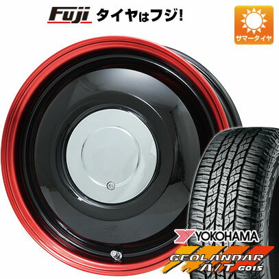 【新品 軽自動車】ハスラー デリカミニ(4WD) 夏タイヤ ホイール4本セット 165/60R15 ヨコハマ ジオランダー A/T G015 RBL WORK ワーク レッドスレッド LIMITED COLOR 15インチ(送料無料) サマータイヤ