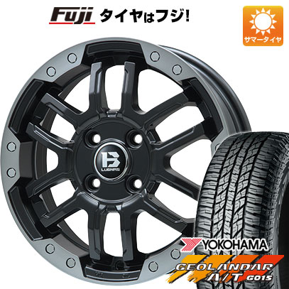 【新品 軽自動車】ハスラー デリカミニ(4WD) 夏タイヤ ホイール4本セット 165/60R15 ヨコハマ ジオランダー A/T G015 RBL ビッグウエイ B-LUGNAS FRD 15インチ(送料無料) サマータイヤ