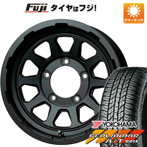 【新品】ジムニーシエラ 夏タイヤ ホイール4本セット 215/75R15 ヨコハマ ジオランダー A/T G015 OWL/RBL ホットスタッフ マッドクロス レンジャー 15インチ(送料無料)