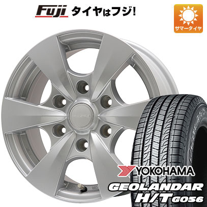 【新品】キャラバン 夏タイヤ ホイール4本セット 195/80R15 107/105L ヨコハマ ジオランダー H/T G056 ブランドル S165 15インチ(送料無料)