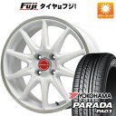 4/30限定!エントリーでポイント最大32倍!  夏タイヤ ホイール4本セット 165/55R14 ヨコハマ PARADA PA03 ブラックレター 95/93N レアマイスター LMスポーツRS10(ホワイト/リムポリッシュ) 14インチ(送料無料)