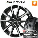 【新品 軽自動車】 夏タイヤ ホイール4本セット 165/55R14 ヨコハマ PARADA PA03 ブラックレター 95/93N ブランドル N52BP 14インチ(送料無料)