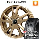   夏タイヤ ホイール4本セット 165/55R14 ヨコハマ PARADA PA03 ブラックレター 95/93N ブランドルライン レツィオ ブロンズ 14インチ(送料無料)