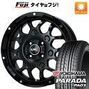 【新品 軽自動車】 夏タイヤ ホイール4本セット 165/55R14 ヨコハマ PARADA PA03 ブラックレター 95/93N レアマイスター LMG M...
