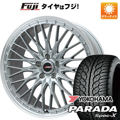 【新品国産車用5穴114.3】 夏タイヤ ホイール4本セット 235/55R20 ヨコハマ PARADA Spec-X プレミックス MER PROMESH ダークシルバー/リムポリッシュ 20インチ(送料無料)
