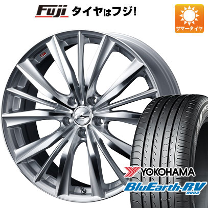 【パンク保証付き】【新品】ライズ/ロッキー（ハイブリッド） 夏タイヤ ホイール4本セット 215/45R18 ヨコハマ ブルーアース RV-03 WEDS ウェッズ レオニス VX 18インチ(送料無料) サマータイヤ