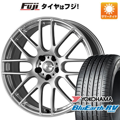 【パンク保証付き】【新品国産5穴114.3車】 夏タイヤ ホイール4本セット 245/40R20 ヨコハマ ブルーアース RV-03 WORK ワーク エモーション M8R 20インチ(送料無料) サマータイヤ