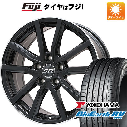 【パンク保証付き】【新品国産5穴114.3車】 夏タイヤ ホイール4本セット 225/45R18 ヨコハマ ブルーアース RV-03 ブランドル N52B 18インチ(送料無料) サマータイヤ
