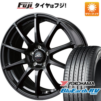 【パンク保証付き】【新品国産5穴114.3車】 夏タイヤ ホイール4本セット 215/60R17 ヨコハマ ブルーアース RV-03 MID シュナイダー スタッグ 17インチ(送料無料)