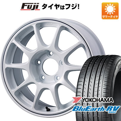 【パンク保証付き】【新品国産5穴100車】 夏タイヤ ホイール4本セット 195/65R15 ヨコハマ ブルーアース RV-03 ウェッズ ウェッズスポーツ TC-105X グラベル 15インチ(送料無料)