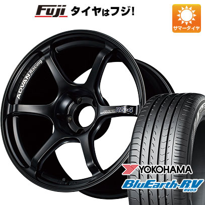 【パンク保証付き】【新品】ライズ/ロッキー（ハイブリッド） 夏タイヤ ホイール4本セット 215/45R18 ヨコハマ ブルーアース RV-03 ヨコハマ アドバンレーシング RG4 18インチ(送料無料) サマータイヤ