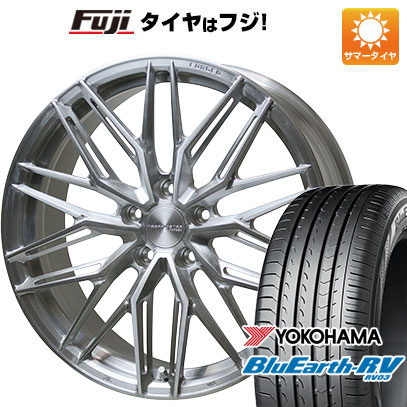 【パンク保証付き】【新品国産5穴114.3車】 夏タイヤ ホイール4本セット 245/40R19 ヨコハマ ブルーアース RV-03 ホットスタッフ トラフィックスターフォージド TSF-03 19インチ(送料無料) サマータイヤ