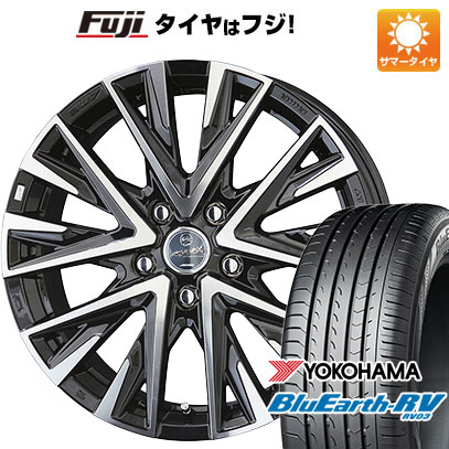 【パンク保証付き】【新品国産5穴114.3車】 夏タイヤ ホイール4本セット 205/65R15 ヨコハマ ブルーアース RV-03 共豊 スマック レジーナ 15インチ(送料無料) サマータイヤ