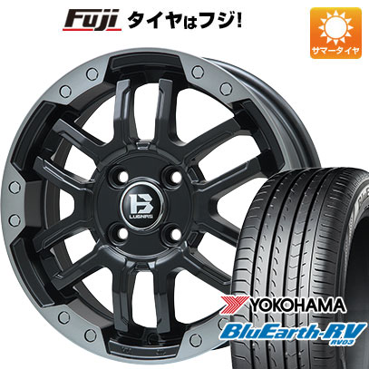 【パンク保証付き】【新品国産5穴114.3車】 夏タイヤ ホイール4本セット 215/65R16 ヨコハマ ブルーアース RV-03 ビッグウエイ B-LUGNAS FRD(マットブラック/ブラッククリアリム) 16インチ(送料無料) サマータイヤ