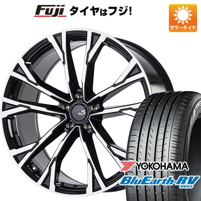 【パンク保証付き】【新品国産5穴114.3車】 夏タイヤ ホイール4本セット 225/45R19 ヨコハマ ブルーアース RV-03 アウトストラーダ エクシオン 19インチ(送料無料) サマータイヤ