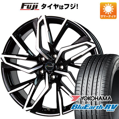 【パンク保証付き】【新品国産5穴114.3車】 夏タイヤ ホイール4本セット 215/45R17 ヨコハマ ブルーアース RV-03 ホットスタッフ クロノス CH-112 17インチ(送料無料) サマータイヤ