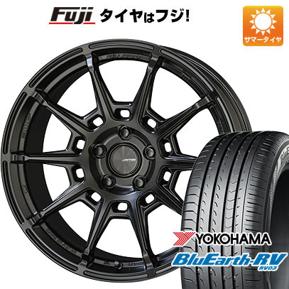 【パンク保証付き】【新品国産5穴114.3車】 夏タイヤ ホイール4本セット 225/45R18 ヨコハマ ブルーアース RV-03 共豊 ガレルナ レフィーノ 18インチ(送料無料) サマータイヤ