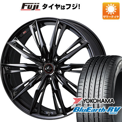 【パンク保証付き】【新品国産車用5穴114.3】 夏タイヤ ホイール4本セット 225/40R19 ヨコハマ ブルーアース RV-03 WEDS ウェッズ レオニス GX 19インチ(送料無料)