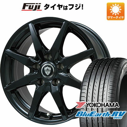 【パンク保証付き】【新品国産5穴114.3車】 夏タイヤ ホイール4本セット 215/50R17 ヨコハマ ブルーアース RV-03 ブランドル CJ28B 17インチ(送料無料)