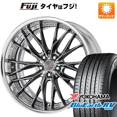 【パンク保証付き】【新品国産車用5穴114.3】 夏タイヤ ホイール4本セット 225/40R19 ヨコハマ ブルーアース RV-03 WORK ワーク シュヴァート ブルネン 19インチ(送料無料)