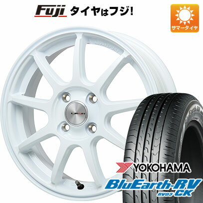 【パンク保証付き】【新品】クロスビー/イグニス 夏タイヤ ホイール4本セット 175/60R16 ヨコハマ ブルーアース RV-03CK レアマイスター LMスポーツLM-QR ホワイト 16インチ(送料無料) サマータイヤ