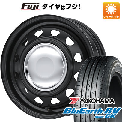 N-BOX タント スペーシア 夏タイヤ ホイール4本セット 155/65R14 ヨコハマ ブルーアース RV-03CK ウェッズ ネオキャロ 14インチ(送料無料)