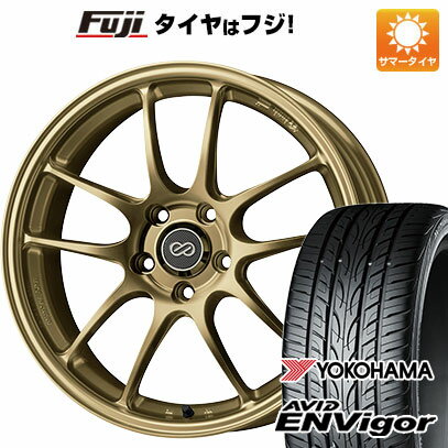 【新品】ライズ/ロッキー（ハイブリッド） 夏タイヤ ホイール4本セット 215/45R18 ヨコハマ エイビッド エンビガーS321 エンケイ PF01 18インチ(送料無料)