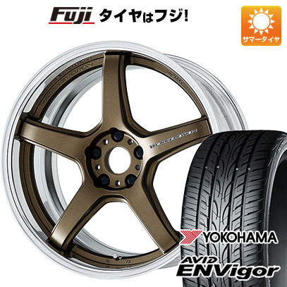 【新品国産5穴114.3車】 夏タイヤ ホイール4本セット 235/40R19 ヨコハマ エイビッド エンビガーS321 ワーク エモーション T5R 2P 19インチ(送料無料)