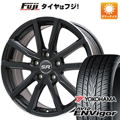【新品国産5穴114.3車】 夏タイヤ ホイール4本セット 225/50R18 ヨコハマ エイビッド エンビガーS321 ブランドル N52B 18インチ(送料無料) サマータイヤ