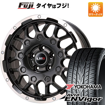 【新品国産5穴114.3車】 夏タイヤ ホイール4本セット 225/45R18 ヨコハマ エイビッド エンビガーS321 レアマイスター LMG MS-9W ブラック/ブラッククリアリム 18インチ(送料無料) サマータイヤ