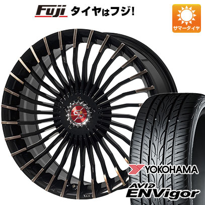 【新品国産5穴100車】 夏タイヤ ホイール4本セット 225/35R19 ヨコハマ エイビッド エンビガーS321 プレミックス グラッパ f30 (ブロンズクリア) 19インチ(送料無料) サマータイヤ