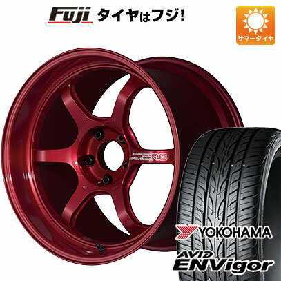 【新品国産5穴114.3車】 夏タイヤ ホイール4本セット 235/45R18 ヨコハマ エイビッド エンビガーS321 ヨコハマ アドバンレーシング R6 18インチ(送料無料)