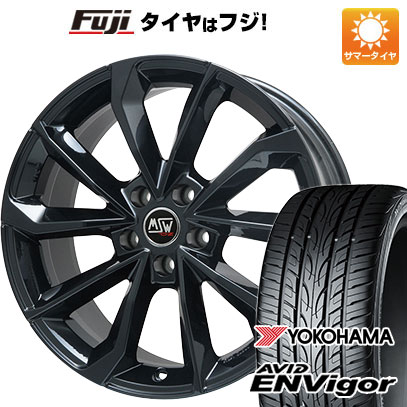 【新品国産車用5穴114.3】 夏タイヤ ホイール4本セット 225/40R19 ヨコハマ エイビッド エンビガーS321 MSW by OZ Racing MSW 42(グロスブラック) 19インチ(送料無料)