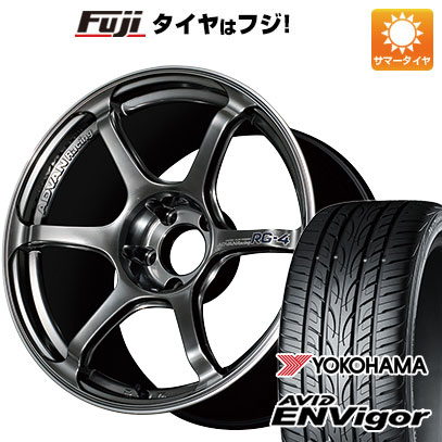 【新品国産車用5穴114.3】 夏タイヤ ホイール4本セット 225/40R18 ヨコハマ エイビッド エンビガーS321 ヨコハマ アドバンレーシング RG4 18インチ(送料無料)