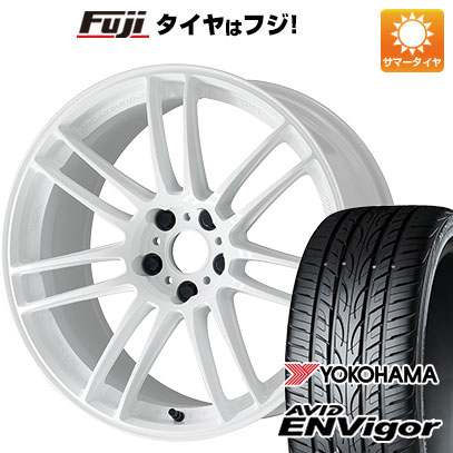 【新品国産5穴114.3車】 夏タイヤ ホイール4本セット 225/35R19 ヨコハマ エイビッド エンビガーS321 WORK ワーク エモーション ZR7 19インチ(送料無料)