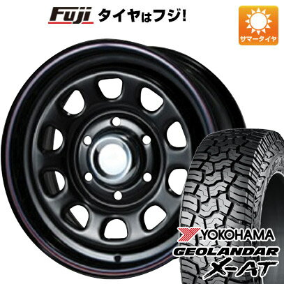 ハイエース200系 夏タイヤ ホイール4本セット 195/80R15 107/105N ヨコハマ ジオランダー X-AT G016 OWL MLJ デイトナSS 15インチ(送料無料)