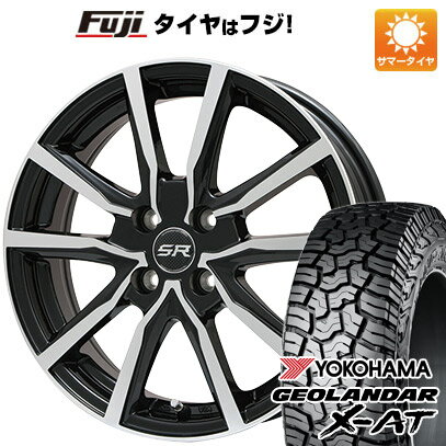 【新品 軽自動車】ハスラー デリカミニ(4WD) 夏タイヤ ホイール4本セット 165/60R15 ヨコハマ ジオランダー X-AT G016 ブランドル N52BP 15インチ(送料無料) サマータイヤ