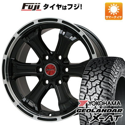 【新品】ハイエース200系 夏タイヤ ホイール4本セット 195/80R15 107/105N ヨコハマ ジオランダー X-AT G016 OWL ビッグウエイ B-MUD K(グロスブラックリムポリッシュ) 15インチ(送料無料)