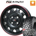 楽天フジコーポレーション【新品国産4穴100車】 夏タイヤ ホイール4本セット 165/65R14 ヨコハマ ジオランダー X-AT G016 レアマイスター LMG OFF-STYLE（グロスブラック/レッドリム） 14インチ（送料無料）