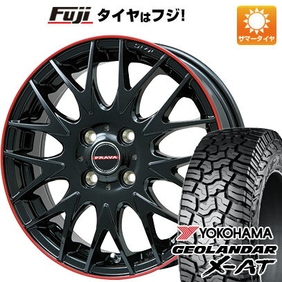 【新品 軽自動車】ハスラー デリカミニ(4WD) 夏タイヤ ホイール4本セット 165/60R15 ヨコハマ ジオランダー X-AT G016 ビッグウエイ レイシーン プラバ9MJrII 15インチ(送料無料) サマータイヤ