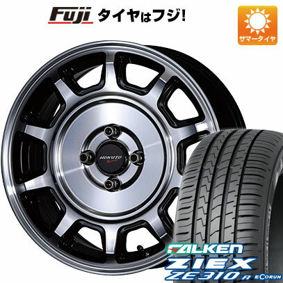 【新品国産4穴100車】 夏タイヤ ホイール4本セット 175/65R15 ファルケン ジークス ZE310R エコラン（限定） クリムソン ホクトレーシング 零式S 15インチ(送料無料)