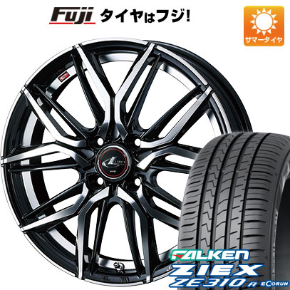 【新品国産4穴100車】 夏タイヤ ホイール4本セット 185/55R15 ファルケン ジークス ZE310R エコラン（限定） WEDS ウェッズ レオニス LM 15インチ(送料無料) サマータイヤ