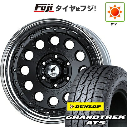 【新品】ランクル250/ランクル300 夏タイヤ ホイール4本セット 265/65R18 ダンロップ グラントレック AT5 スーパースター ロディオドライブ LDD-1 9J 18インチ(送料無料)
