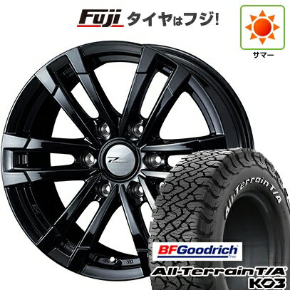 【新品】ハイエース200系 夏タイヤ ホイール4本セット 195/80R15 107S BFグッドリッチ オールテレーンT/A KO3 RWL WEDS ウェッズアドベンチャー プロディータ HC2 ブラック 限定 6J 15インチ(送料無料)